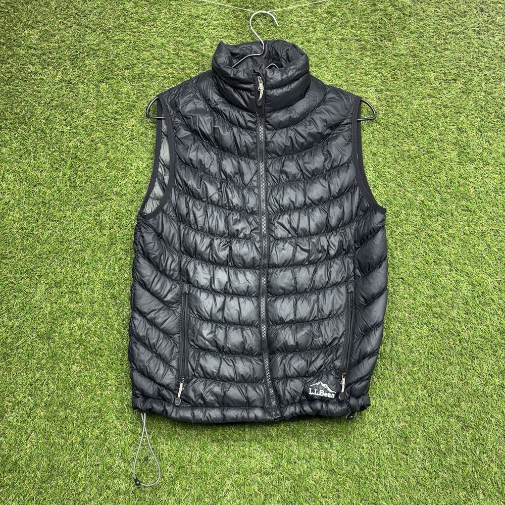 LL Bean Downtek Vest Mens Small Stowaway Puffer Bubble Pertex Light Hiking